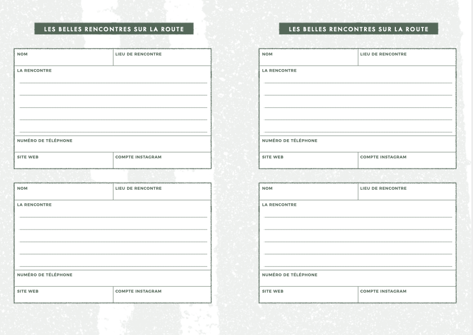 Van life carnet de voyage