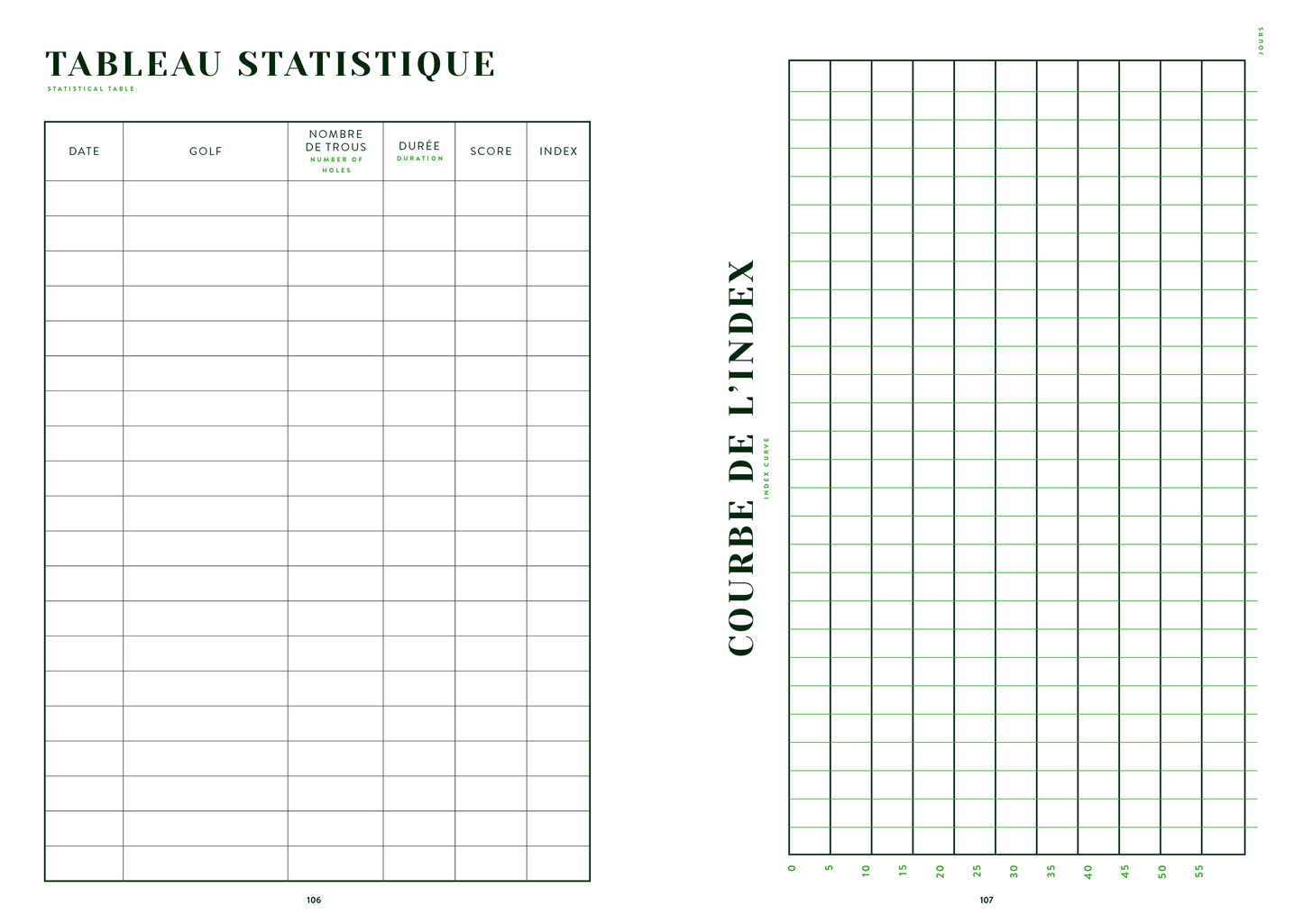 Carnet de golf