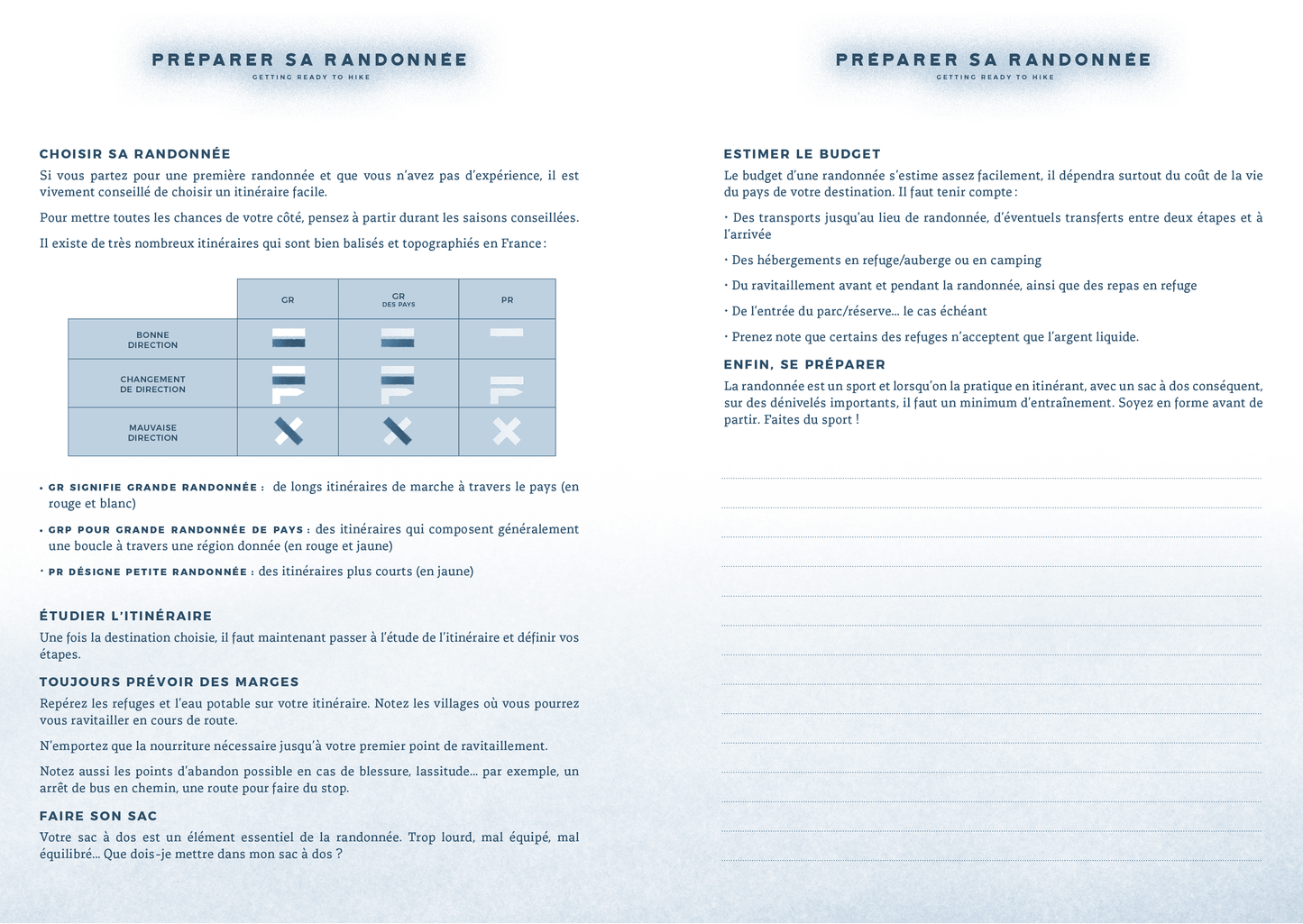 Carnet de randonnée