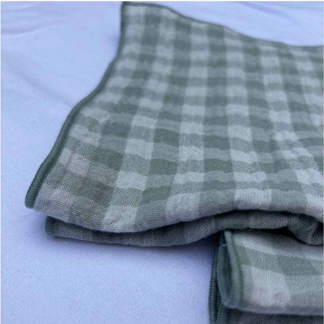 2 Serviettes de Table en Double Gaze de Coton – 40x40 cm