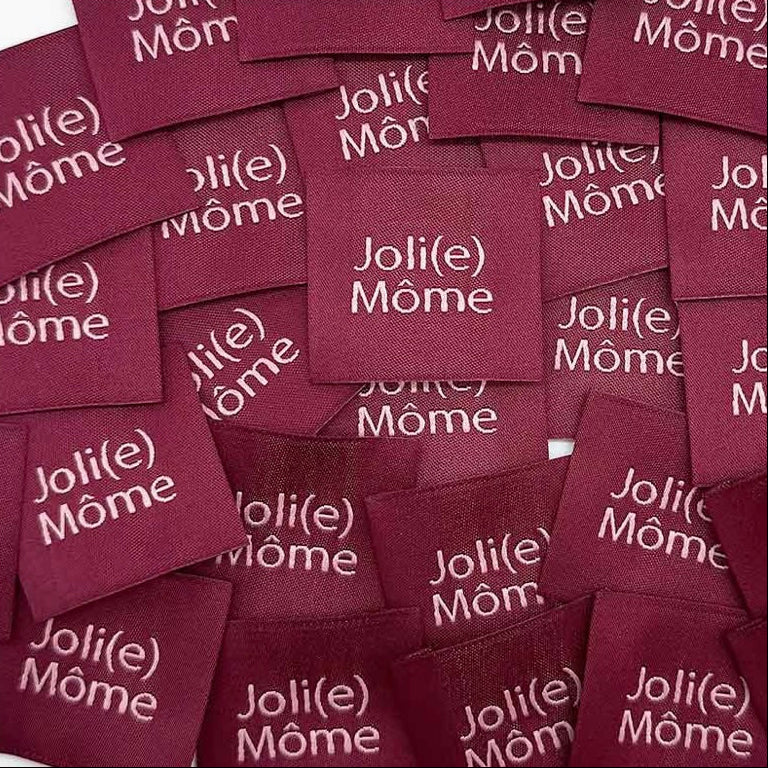 Etiquette tissée à coudre