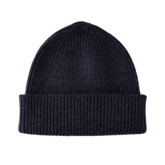 Bonnet Laine et Angora Navy Mix