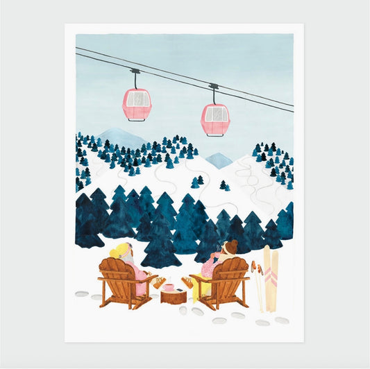 Affiche Alpes paysage de montagne