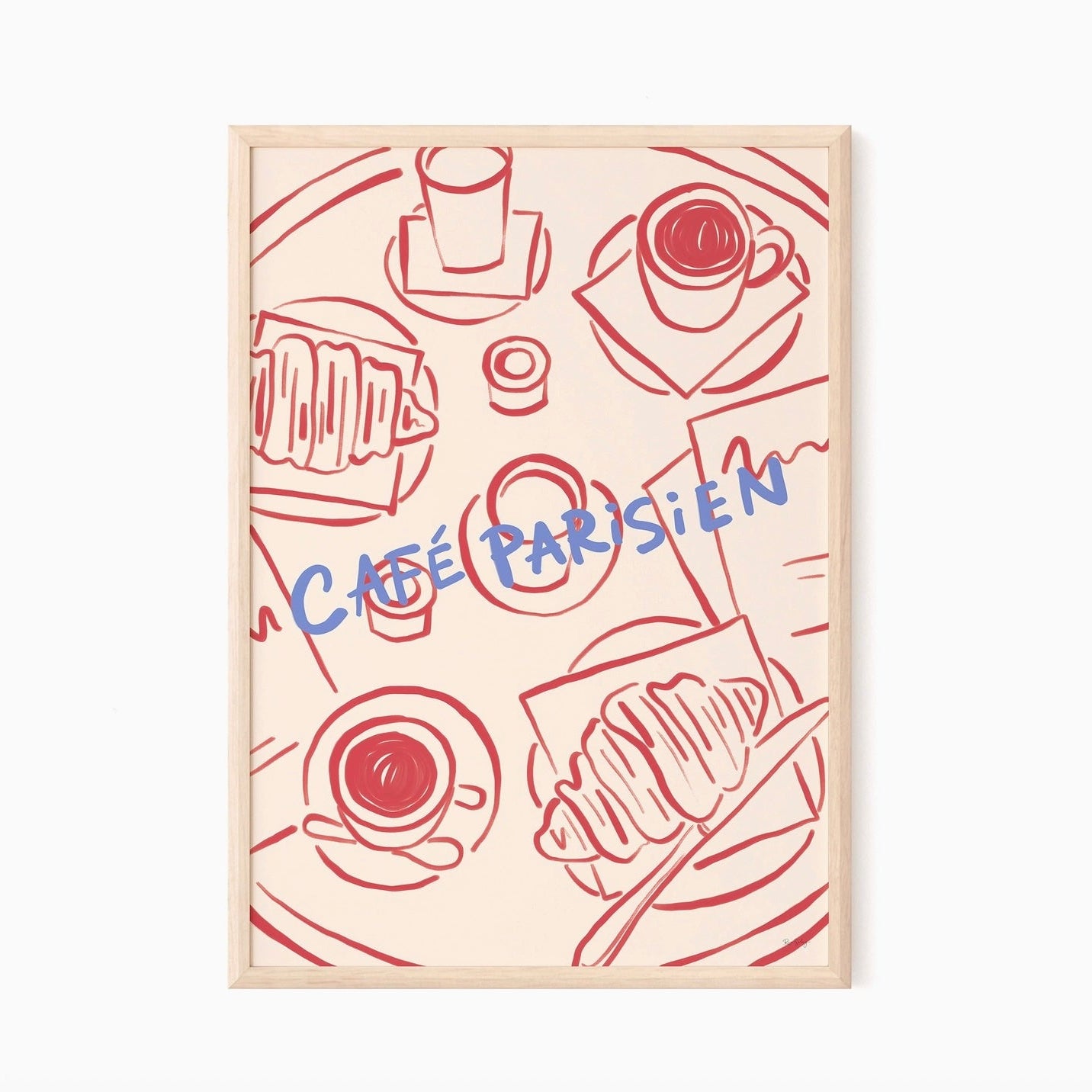 Affiche A5 Café Parisien