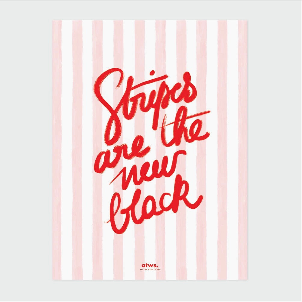 Affiche Stripes new black