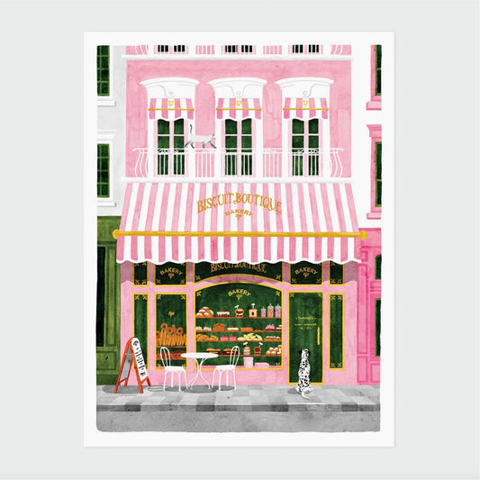 Affiche Boulangerie rose