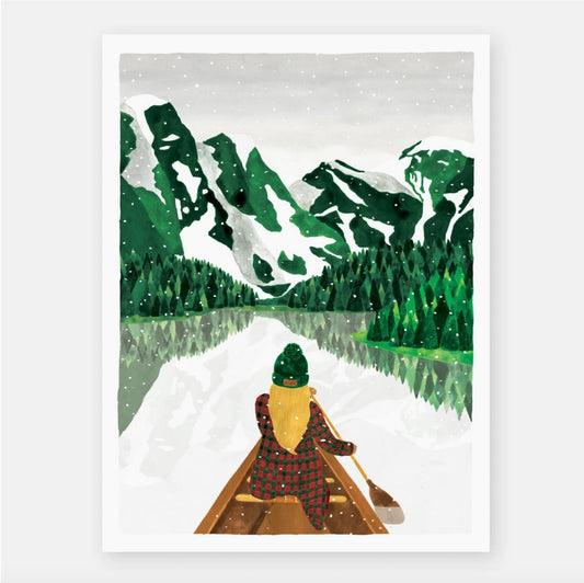 Affiche Winter lac