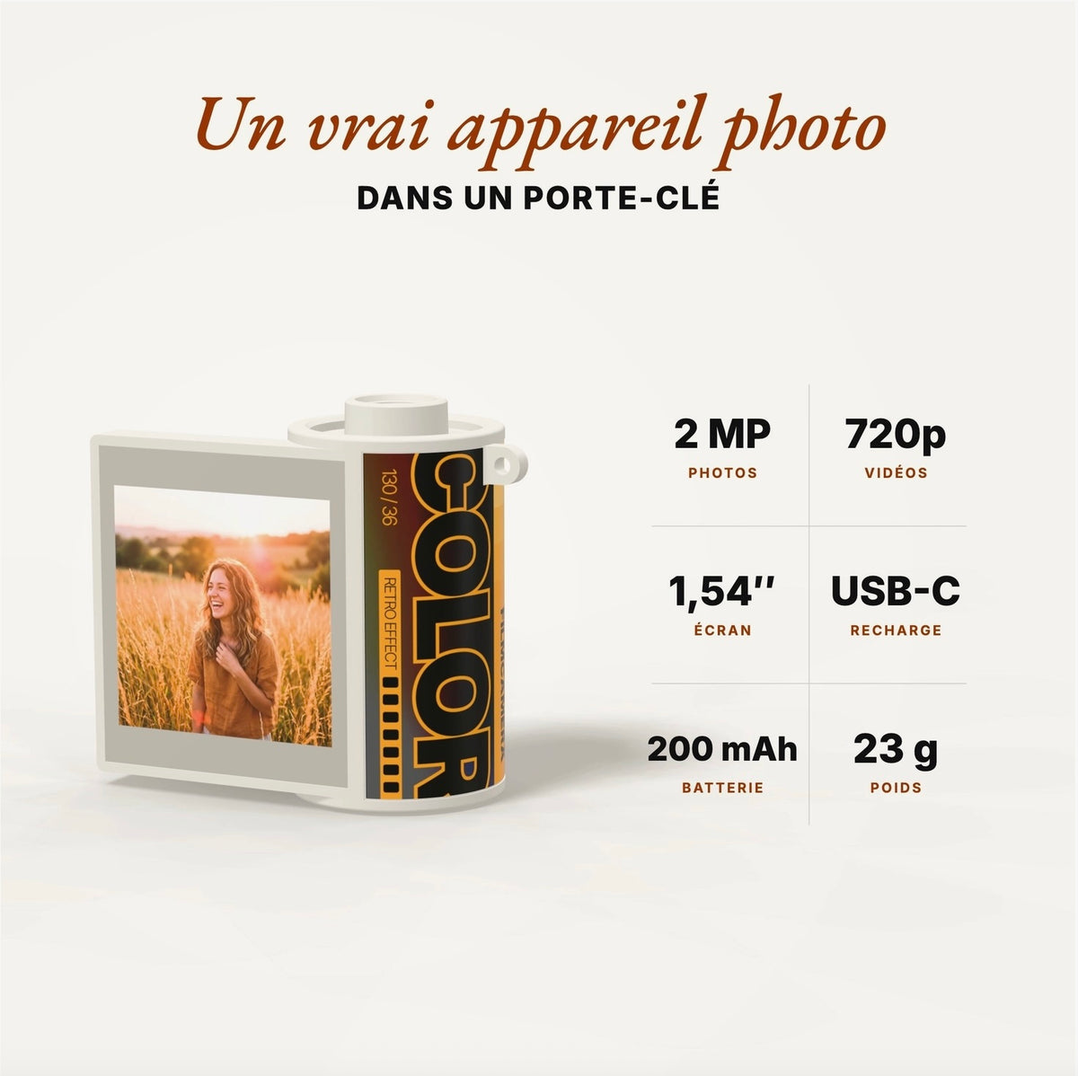 Appareil photo porte-clé TimeLens® Mini – Boîte mystère