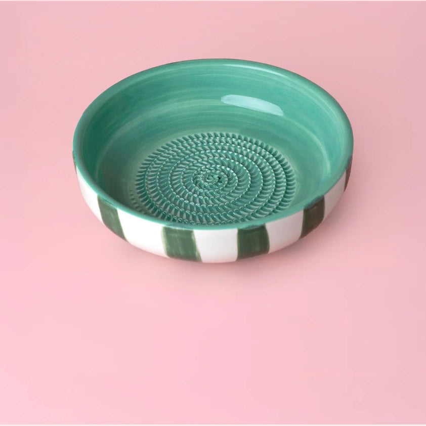 Assiette râpe à ail - Grande céramique