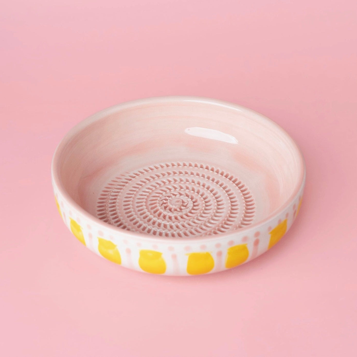 Assiette râpe à ail - Grande céramique