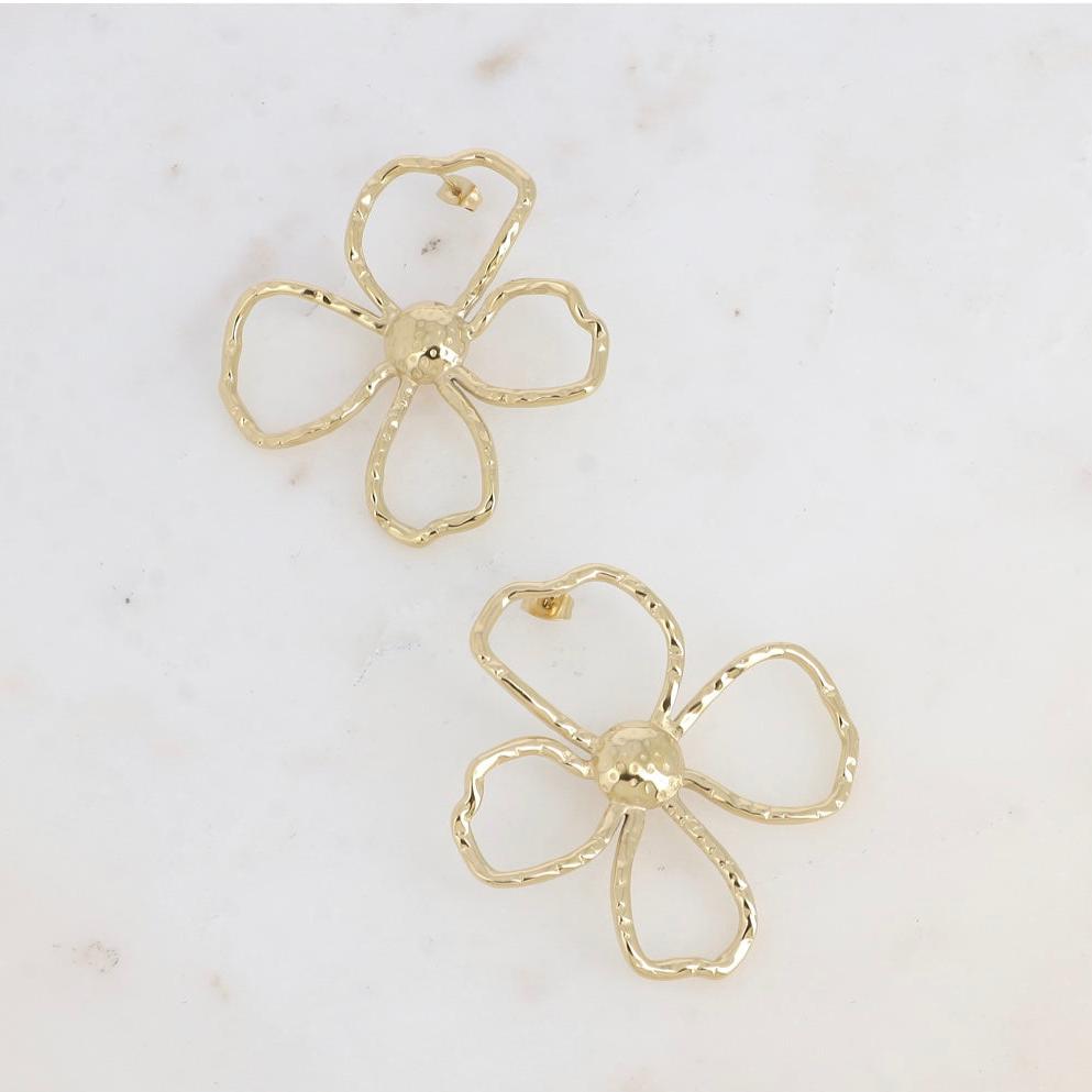 Boucles d'oreilles - Grande fleur