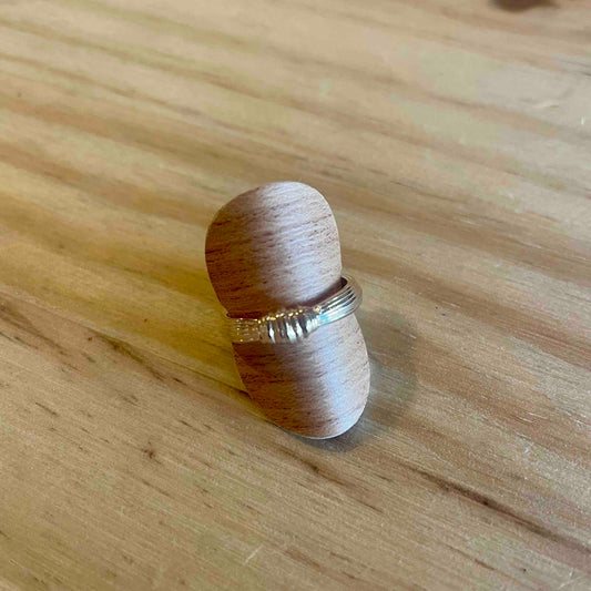 Bague noeud plaqué or