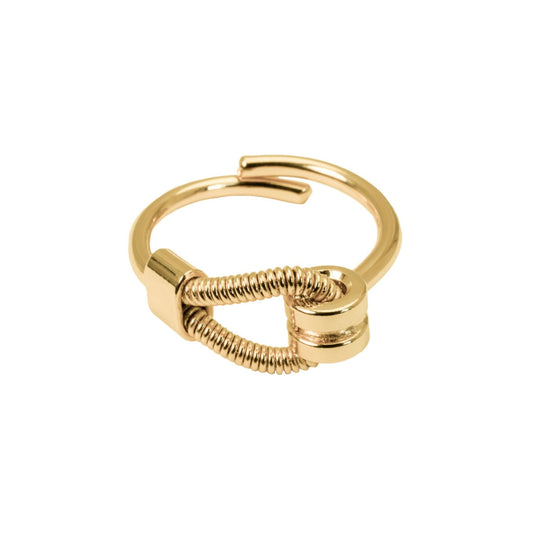 Bague " Just me" Horizontale en corde de basse