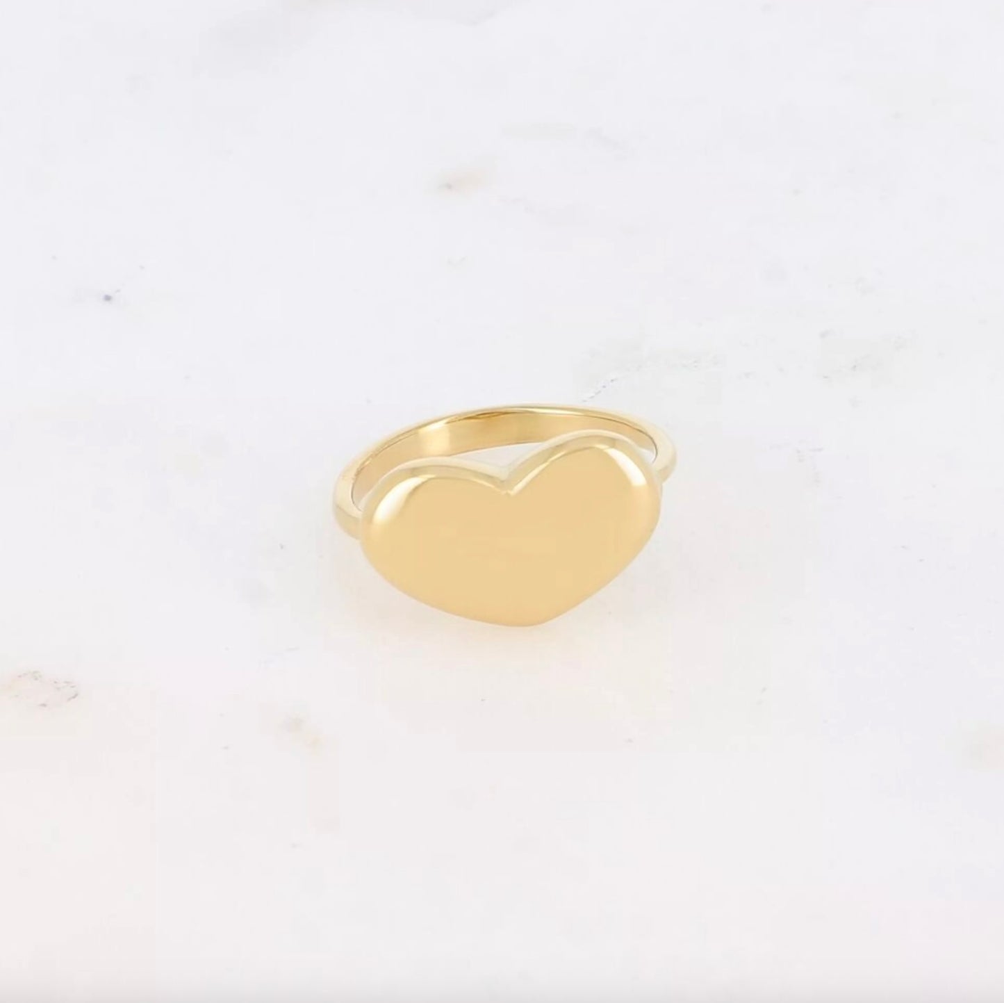 Bague coeur lisse