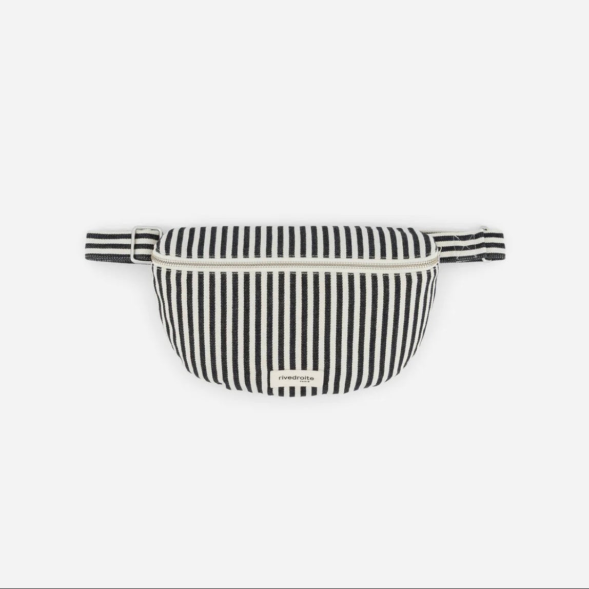 Sac banane Custine - Black Striped