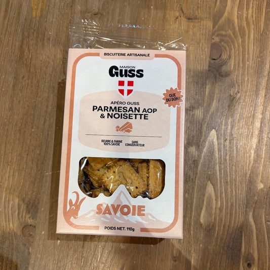 Biscuits apéro Parmesan & noisettes