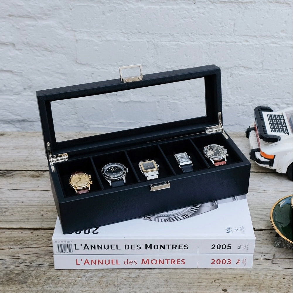 Boite à montres 5 emplacements