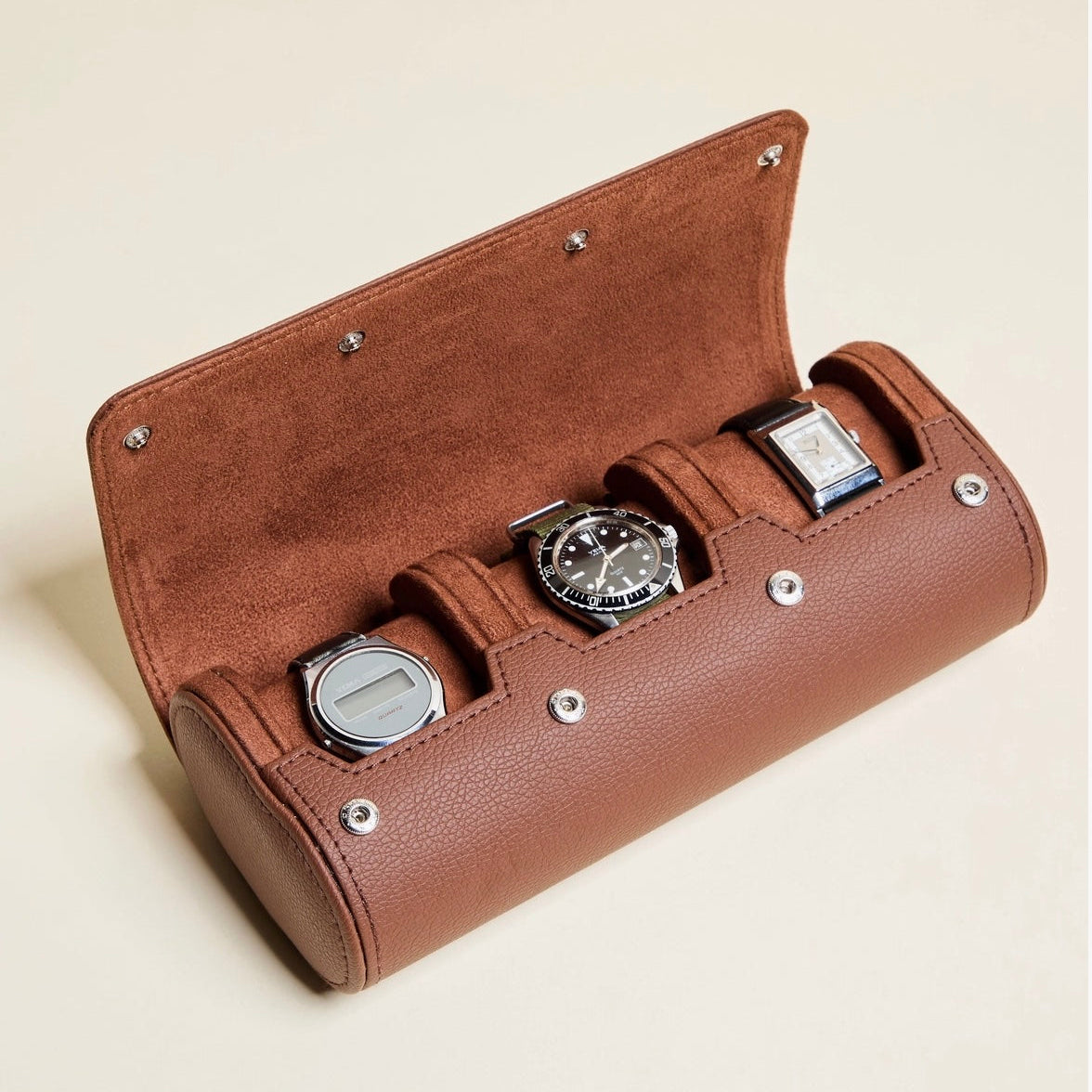 Boite à montres de voyage 3 emplacements