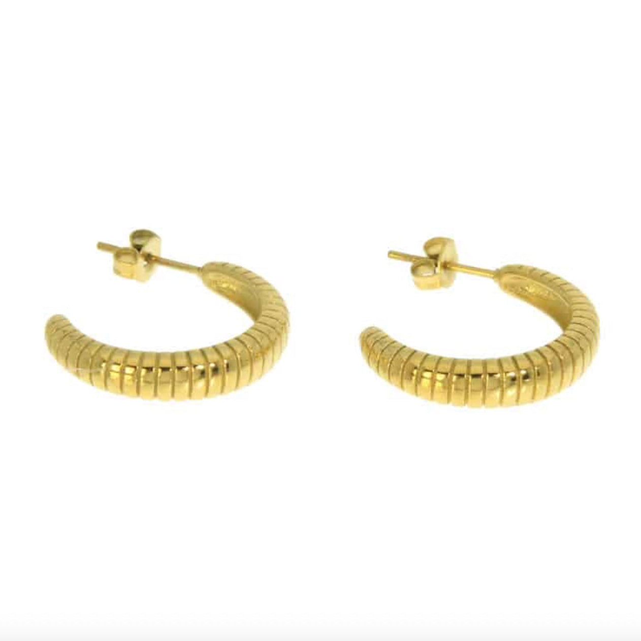 Boucles d'oreilles - créoles plissées Mauda