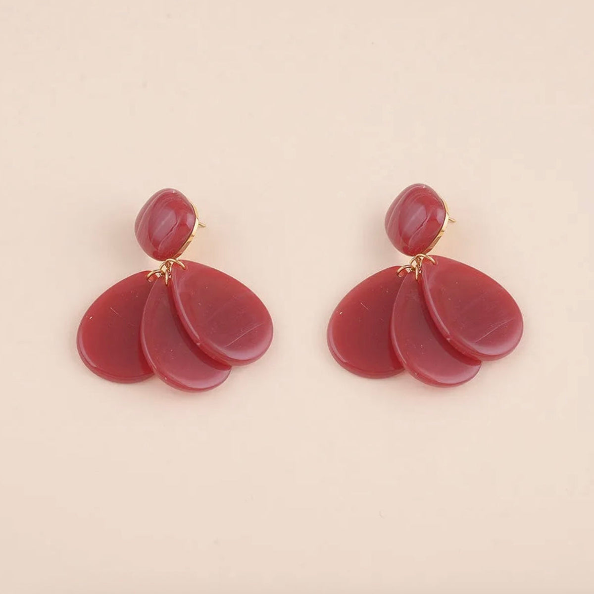 Boucles d'oreilles gouttes résine Sélection La Cachette de M La cachette de M