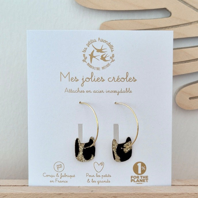 Boucles d'oreilles - Chat