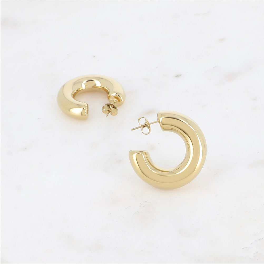 Boucles d'oreilles - Créoles large