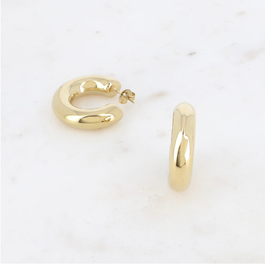 Boucles d'oreilles - Créoles large