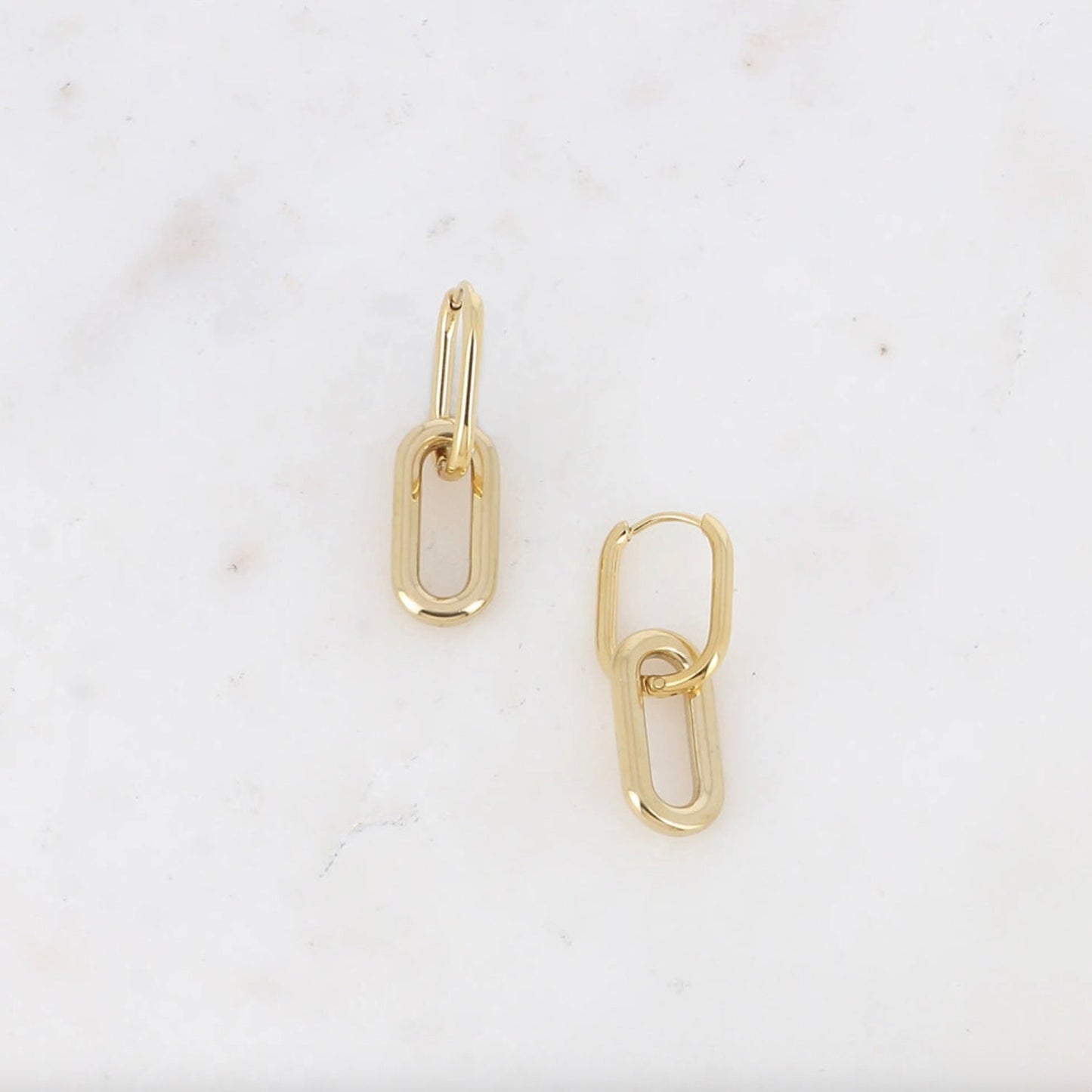 Boucles d'oreilles - Créoles maille ovale