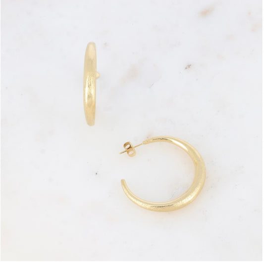Boucles d'oreilles - Croissant de lune 35mm