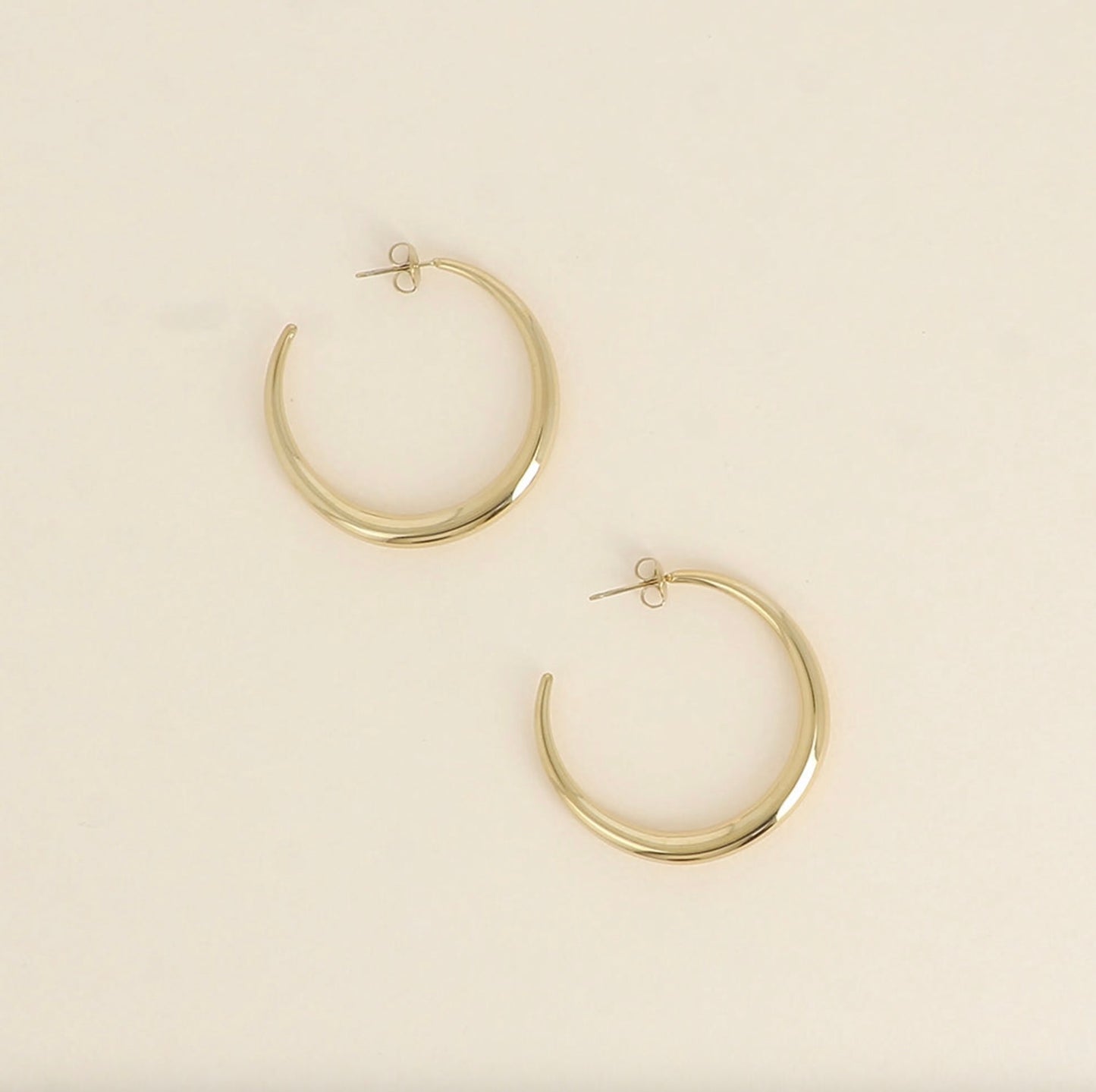 Boucles d'oreilles - Croissant de lune 40mm