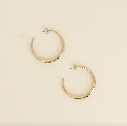 Boucles d'oreilles - Croissant de lune 40mm