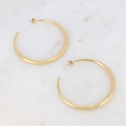 Boucles d'oreilles - Croissant de lune 60mm