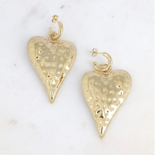 Boucles d'oreilles - Grand coeur