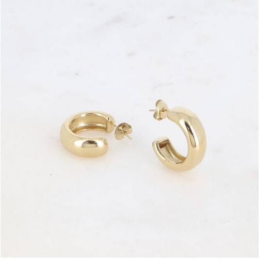 Boucles d'oreilles - Petites Créoles épaisses