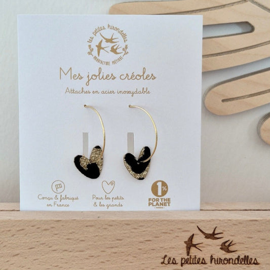 Boucles d'oreilles - coeur
