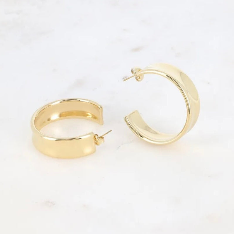 Boucles d'oreilles - créoles Larges et incruvées