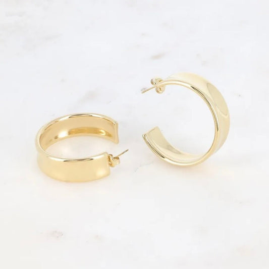 Boucles d'oreilles - créoles Larges et incruvées