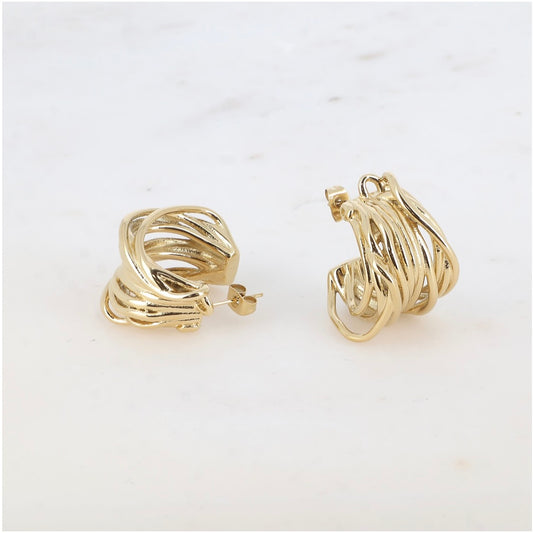 Boucles d'oreilles - créoles larges Mala