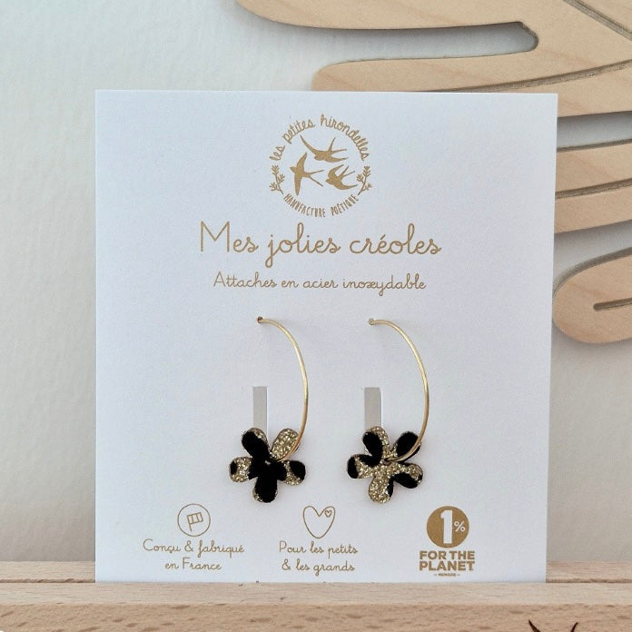 Boucles d'oreilles - fleurs