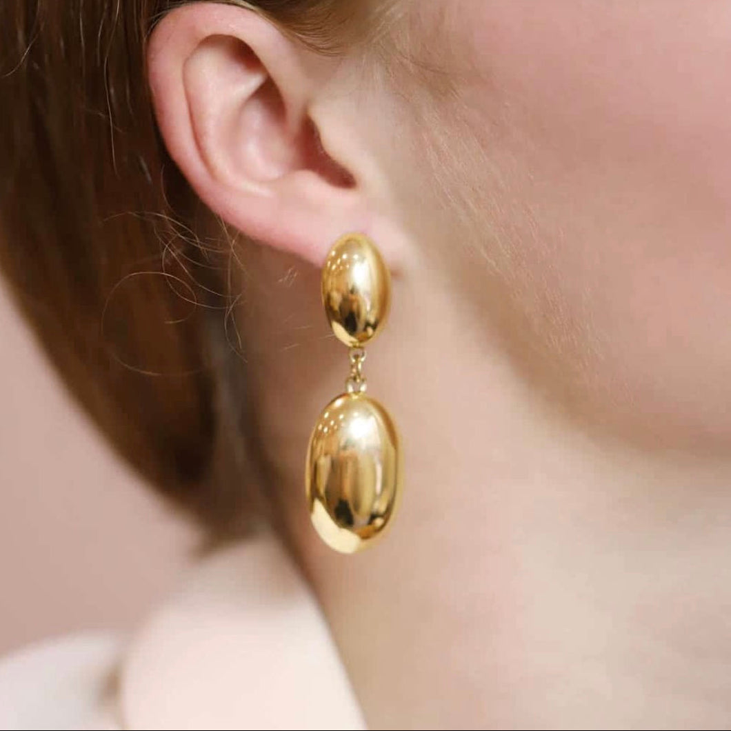 Boucles d'oreilles - pendantes oval