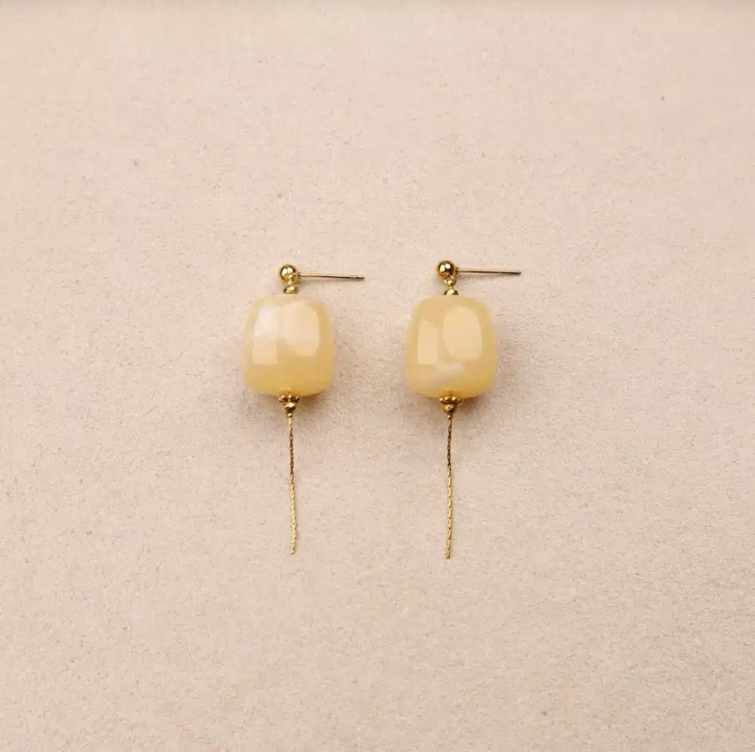 Boucles d'oreilles carré acétate