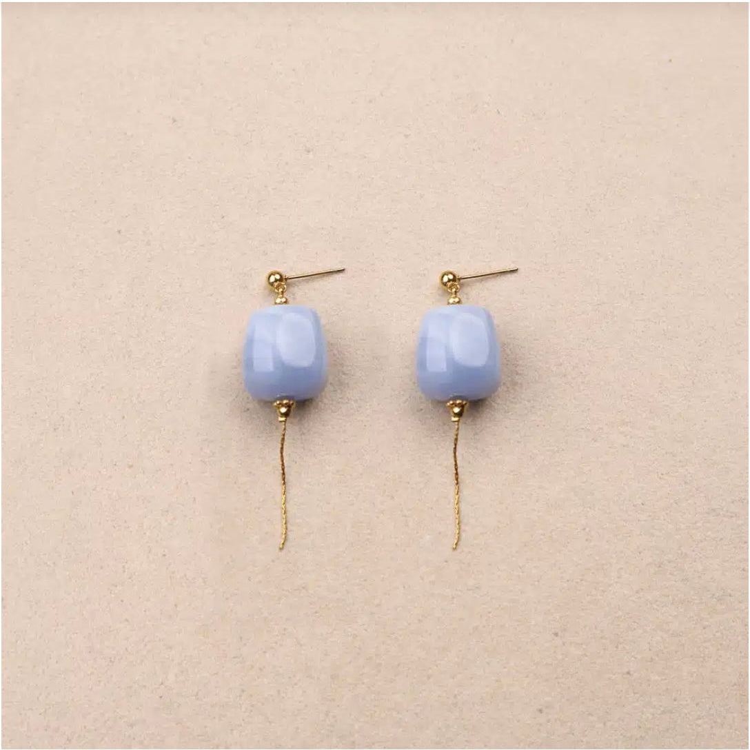 Boucles d'oreilles carré acétate