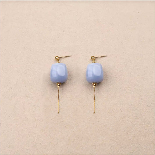 Boucles d'oreilles carré acétate