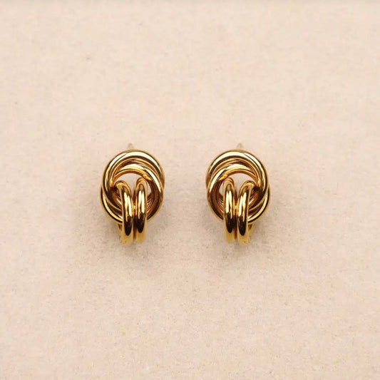 Boucles d'oreilles noeud entrelacé