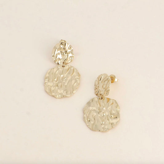 Boucles pendantes 2 pièces martelées