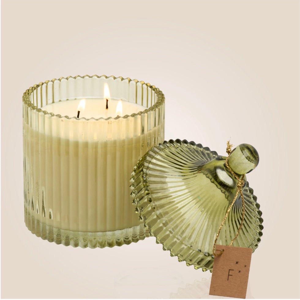 Bougie Bonbonniere Verte - Musc des neiges 400g