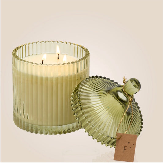 Bougie Bonbonniere Verte - Musc des neiges 400g