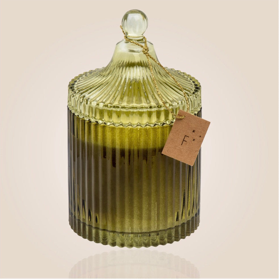 Bougie Bonbonniere Verte - Musc des neiges 400g