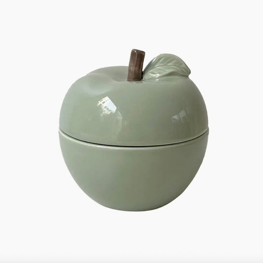 Bougie Pomme céramique Matcha vert clair