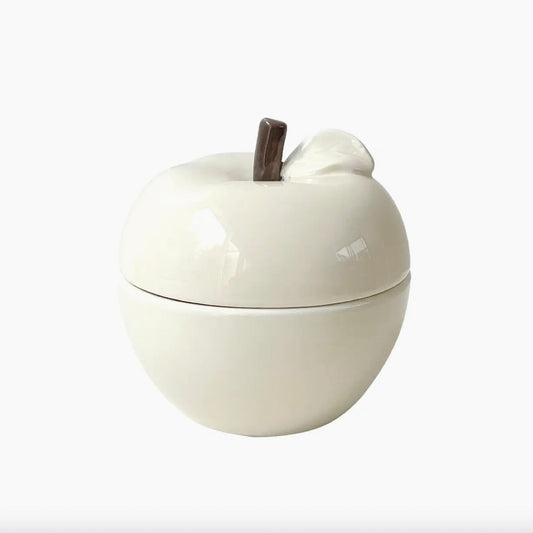 Bougie Pomme céramique Patchouli blanc